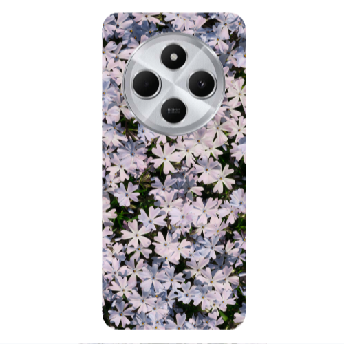 Xiaomi Redmi 14c Flowers white Transparent Silicone TPU Θήκη