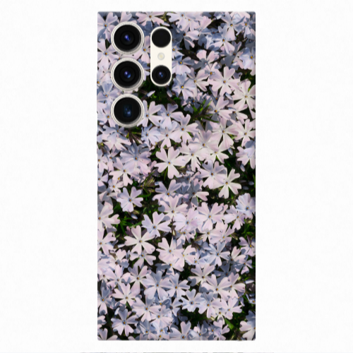 Samsung S25 Ultra Flowers white Transparent Silicone TPU Θήκη