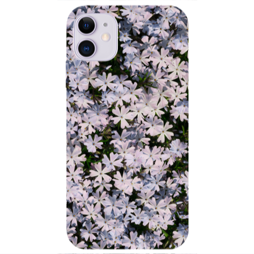 Apple iPhone 11  Flowers white Transparent Silicone TPU Θήκη