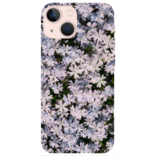 Apple iPhone 13 Flowers white Transparent Silicone TPU Θήκη