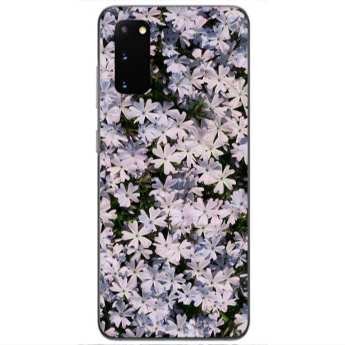 Samsung S20 Flowers white Transparent Silicone TPU Θήκη