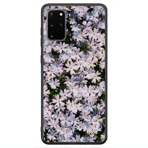 Samsung S20 FE Flowers white Black Glossy Θήκη