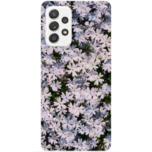 Samsung A53 Flowers white Transparent Silicone TPU Θήκη
