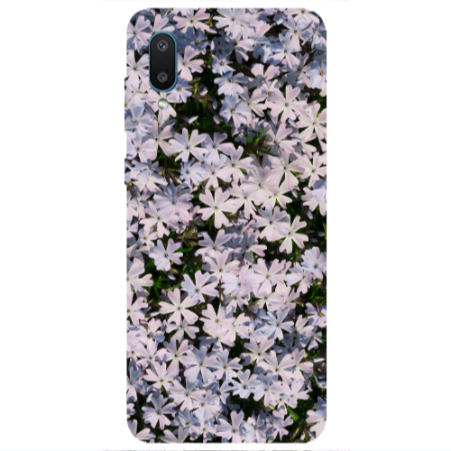 Samsung A02 Flowers white Transparent Silicone TPU Θήκη