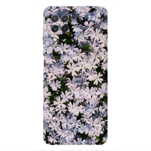 Samsung A22 4G Flowers white Transparent Silicone TPU Θήκη
