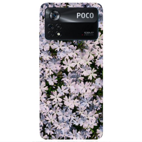 Xiaomi Poco X4 Pro Flowers white Transparent Silicone TPU Θήκη