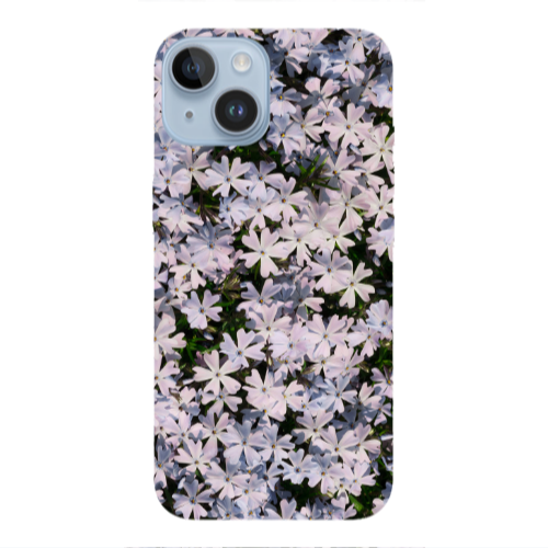 Apple iPhone 14  Flowers white Transparent Silicone TPU Θήκη