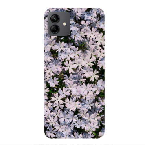 Samsung A04 Flowers white Transparent Silicone TPU Θήκη