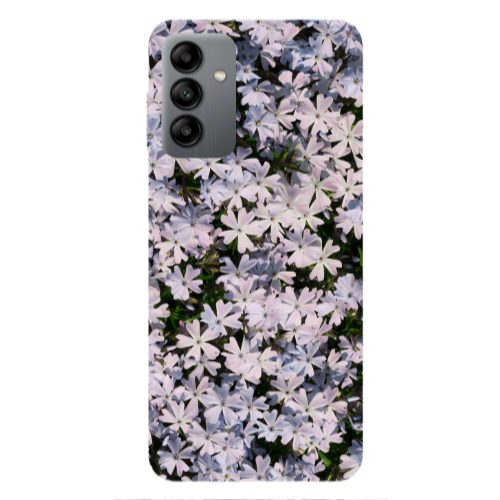Samsung A04S Flowers white Transparent Silicone TPU Θήκη