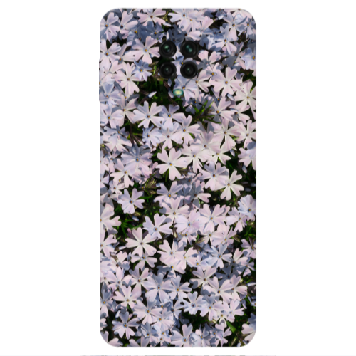 Xiaomi Redmi Note 9S Flowers white Transparent Silicone TPU Θήκη