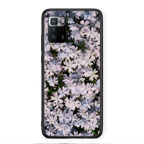 Xiaomi Poco X3 GT Flowers white Black Glossy Θήκη
