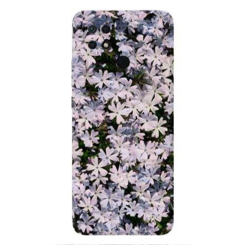 Xiaomi Poco C40 Flowers white Transparent Silicone TPU Θήκη