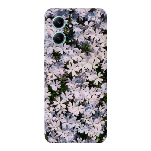 Xiaomi Redmi Note 12 4G Flowers white Transparent Silicone TPU Θήκη