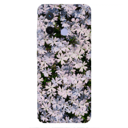 Xiaomi Redmi 12C Flowers white Transparent Silicone TPU Θήκη
