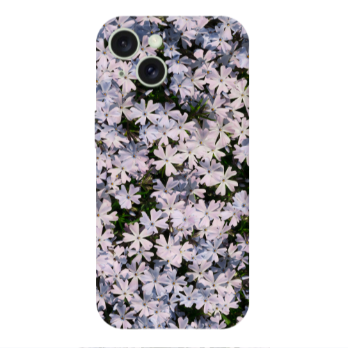 Apple iPhone 15 Plus Flowers white Transparent Silicone TPU Θήκη
