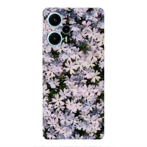 Xiaomi Poco F5 Flowers white Transparent Silicone TPU Θήκη