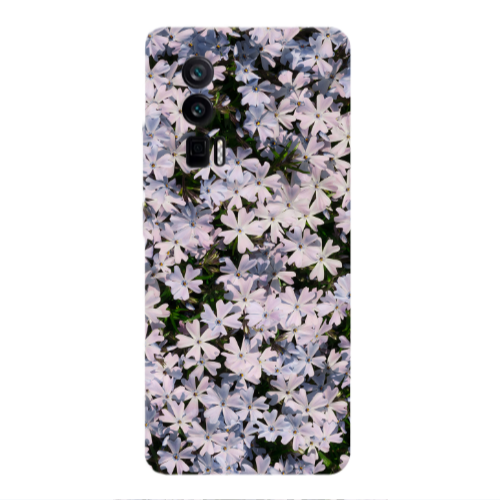 Xiaomi Poco F5 Pro Flowers white Transparent Silicone TPU Θήκη
