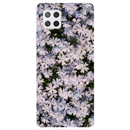 Samsung A42 5G Flowers white Transparent Silicone TPU Θήκη