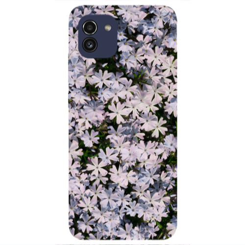 Samsung A03 Flowers white Transparent Silicone TPU Θήκη