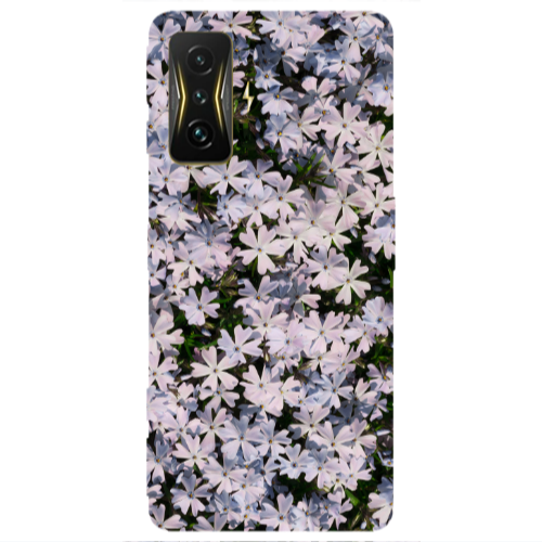 Xiaomi Poco F4 Gt Flowers white Transparent Silicone TPU Θήκη