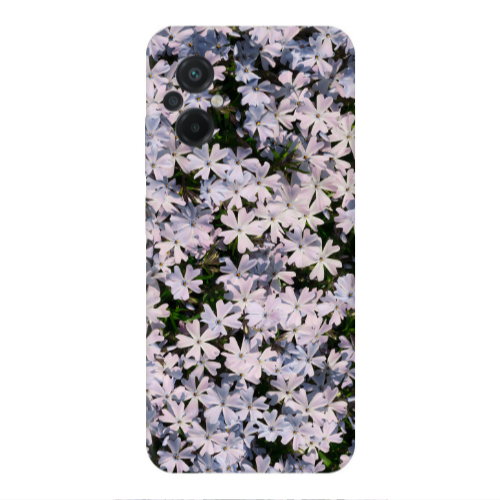 Xiaomi Poco M5 Flowers white Transparent Silicone TPU Θήκη