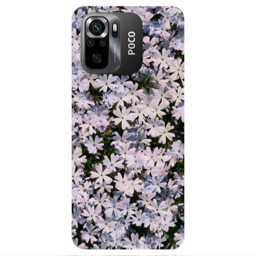 Xiaomi Poco M5 s Flowers white Transparent Silicone TPU Θήκη