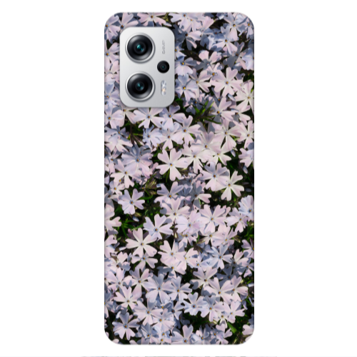 Xiaomi Poco X4 GT Flowers white Transparent Silicone TPU Θήκη
