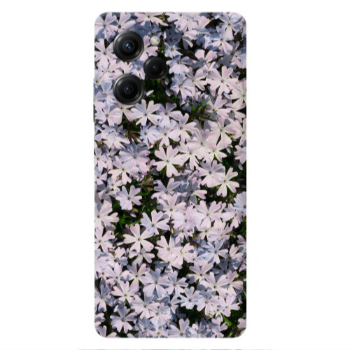 Xiaomi Poco X5 Pro Flowers white Transparent Silicone TPU Θήκη
