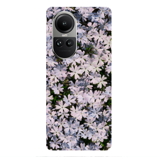 Oppo Reno10 5G Flowers white Transparent Silicone TPU Θήκη