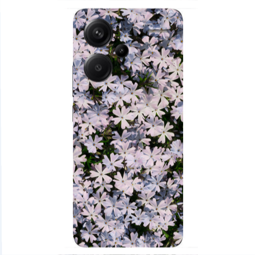 Xiaomi Redmi Note 13 Pro+ 5G  Flowers white Transparent Silicone TPU Θήκη