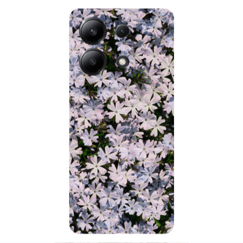 Xiaomi Redmi Note 13 4G Flowers white Transparent Silicone TPU Θήκη