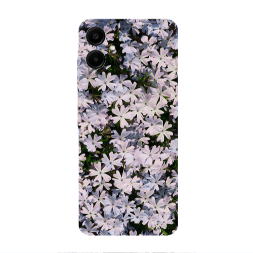 Samsung A06 Flowers white Transparent Silicone TPU Θήκη