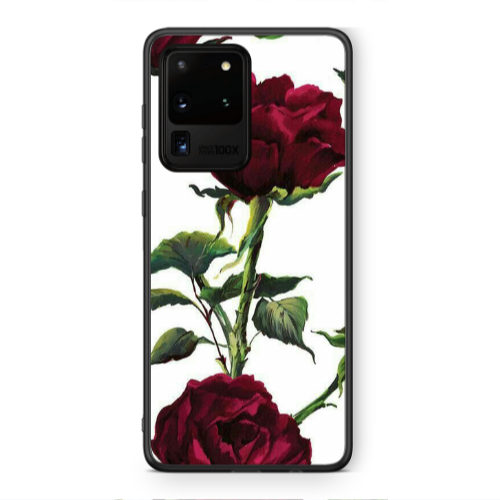 Samsung S20 Ultra Stemmed rose Black Glossy Θήκη