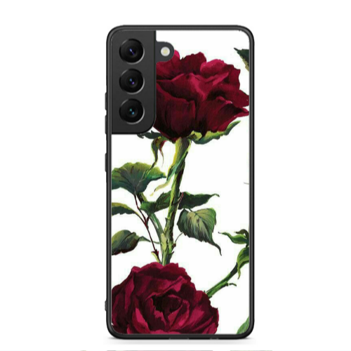 Samsung S22 Plus Stemmed rose Black Glossy Θήκη
