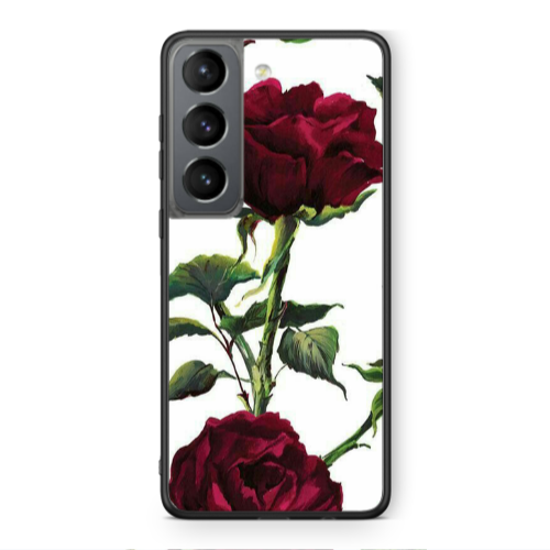 Samsung S21 PLUS Stemmed rose Black Glossy Θήκη