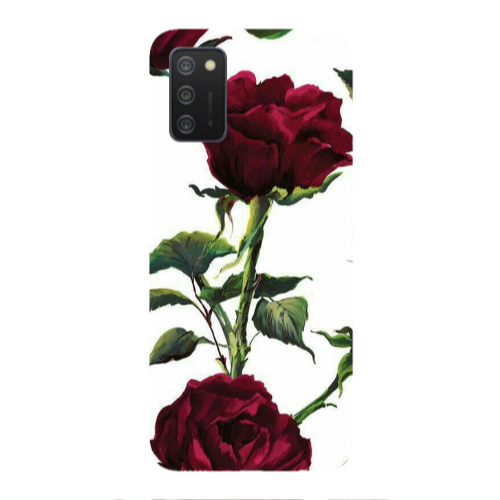 Samsung A03S Stemmed rose Transparent Silicone TPU Θήκη
