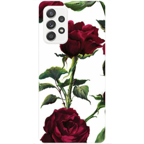 Samsung A23 Stemmed rose Transparent Silicone TPU Θήκη