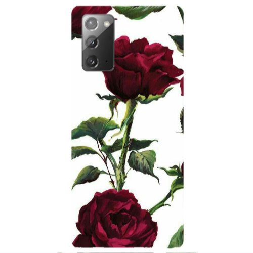 Samsung Note 20 Stemmed rose Transparent Silicone TPU Θήκη