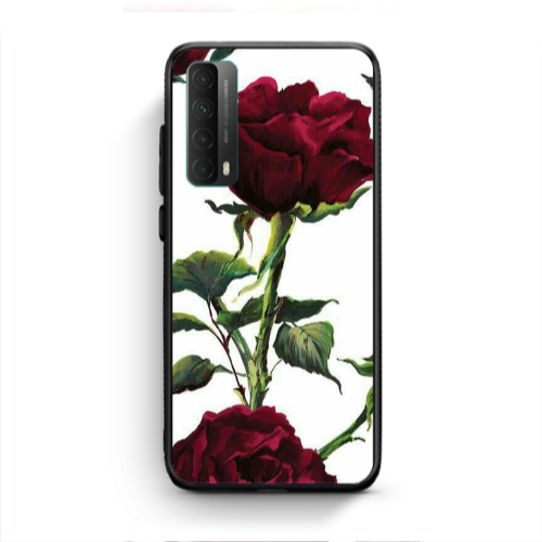 Huawei P Smart 2021 Stemmed rose Black Glossy Θήκη