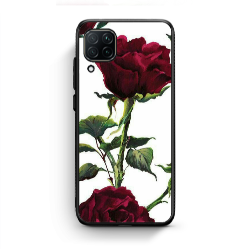 Huawei P40 Lite Stemmed rose Black Glossy Θήκη