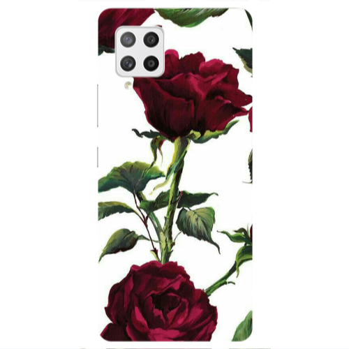 Samsung A42 5G Stemmed rose Transparent Silicone TPU Θήκη