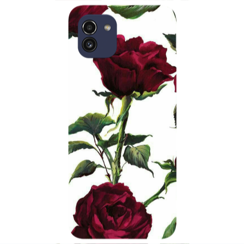 Samsung A03 Stemmed rose Transparent Silicone TPU Θήκη