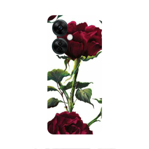 Oneplus Nord CE 3 Lite 5G Stemmed rose Transparent Silicone TPU Θήκη