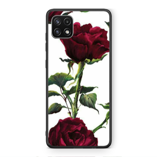 Samsung A22 5G Stemmed rose Black Glossy Θήκη