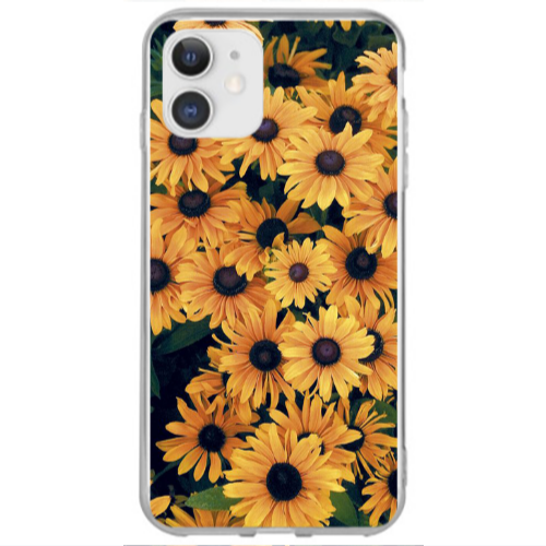 Apple iPhone 12 Daisy Transparent Silicone TPU Θήκη