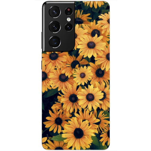 Samsung S21 Ultra Daisy Transparent Silicone TPU Θήκη