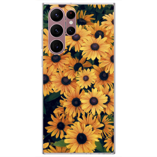 Samsung S22 Ultra Daisy Transparent Silicone TPU Θήκη