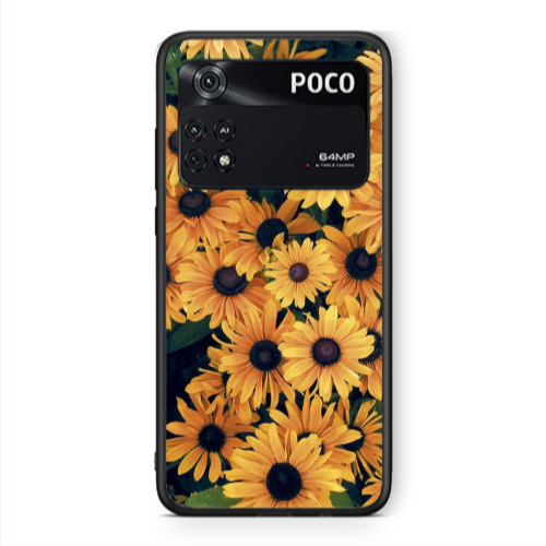 Xiaomi Poco M4 Pro 4G Daisy Black Glossy Θήκη