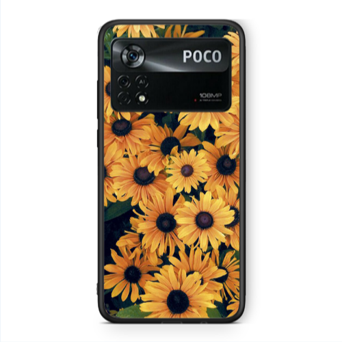 Xiaomi Poco X4 Pro Daisy Black Glossy Θήκη