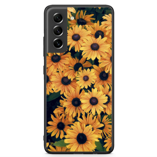 Samsung S21 FE Daisy Black Glossy Θήκη